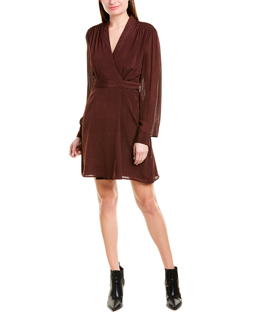 Image of Equipment Allaire Silk-Blend Wrap Dress