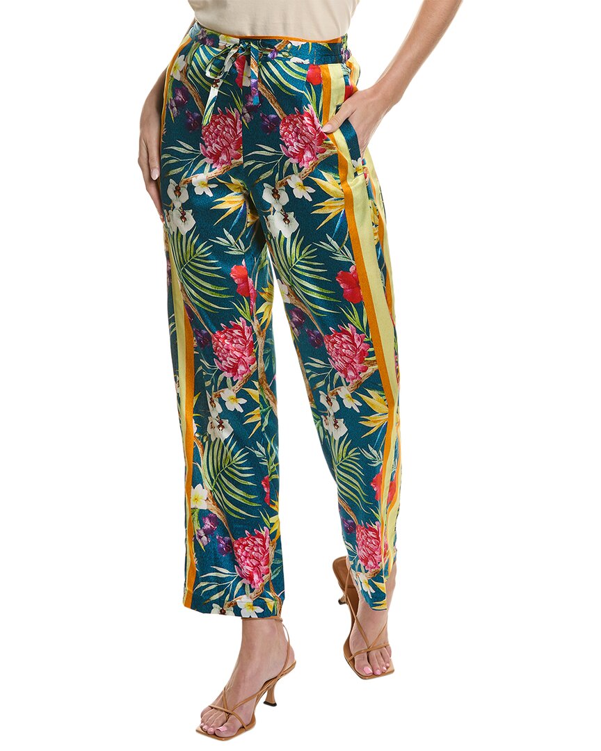 JOHNNY WAS JOHNNY WAS TROPICAL LIZA SILK-BLEND PANT