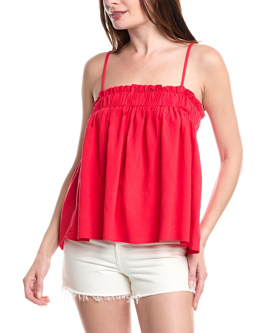Brook + Lynn Linen-blend Top