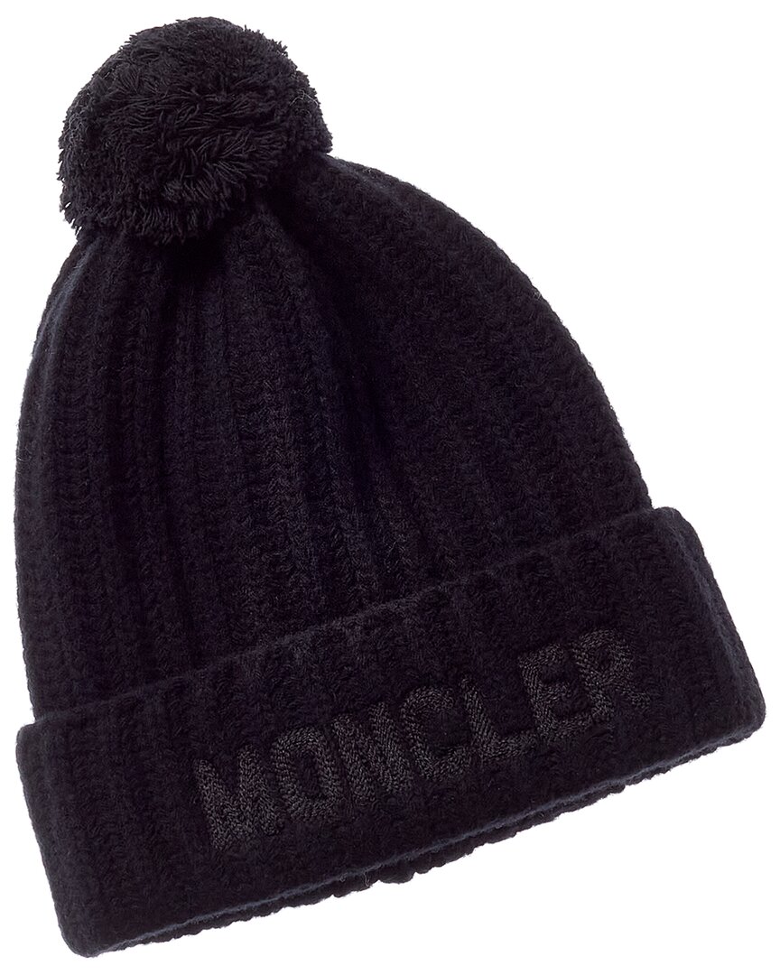 Moncler Wool Beanie In Black