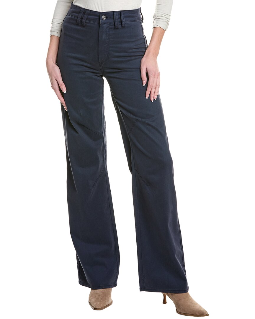 PAIGE PAIGE SASHA NAVY SEASCAPE STRAIGHT LEG JEAN 