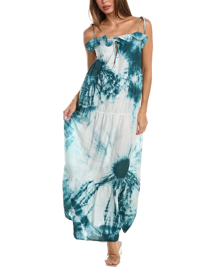 Pinko Moncalieri Maxi Dress In Green