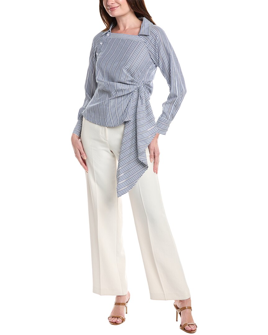 Gracia Runway Tie Top In Gray