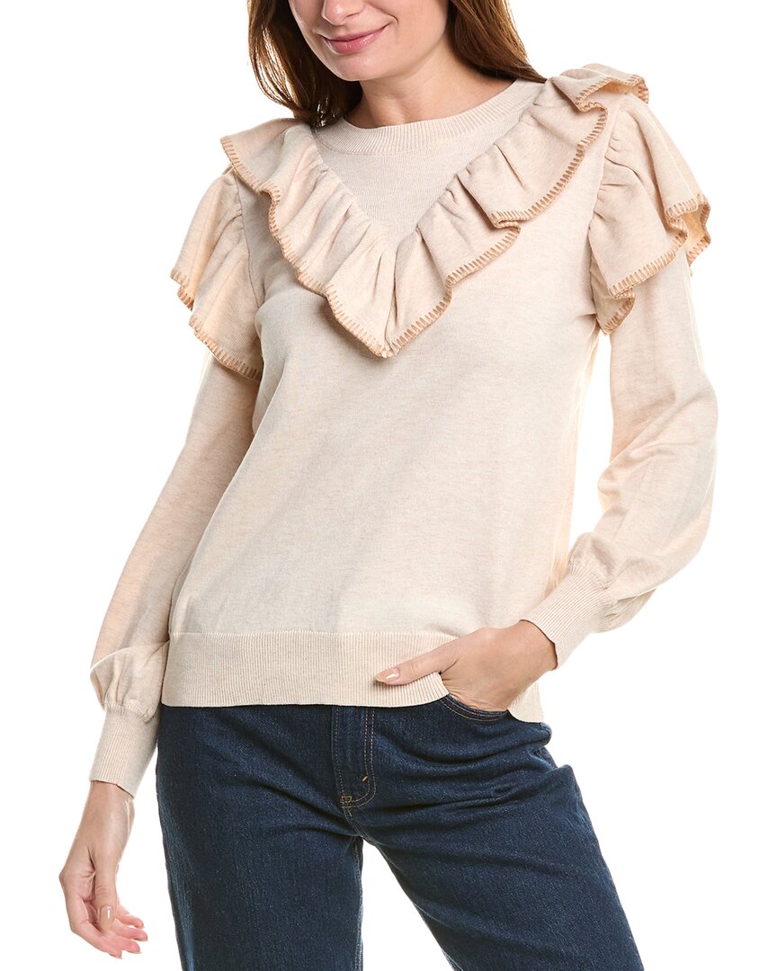 FATE FATE RUFFLE WOOL-BLEND SWEATER 