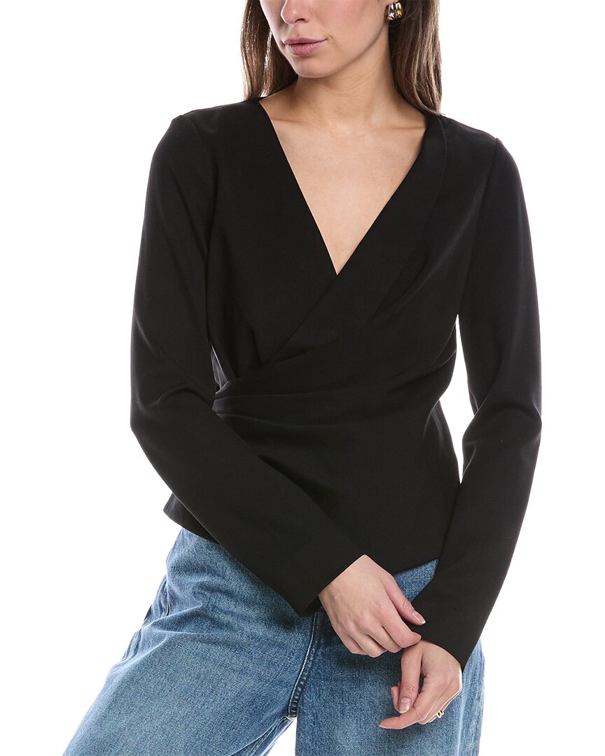 Rag & Bone Irina Wrap Top In Black