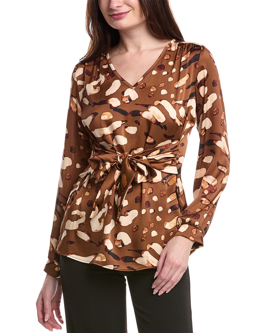 Joseph Ribkoff Blouse In Brown