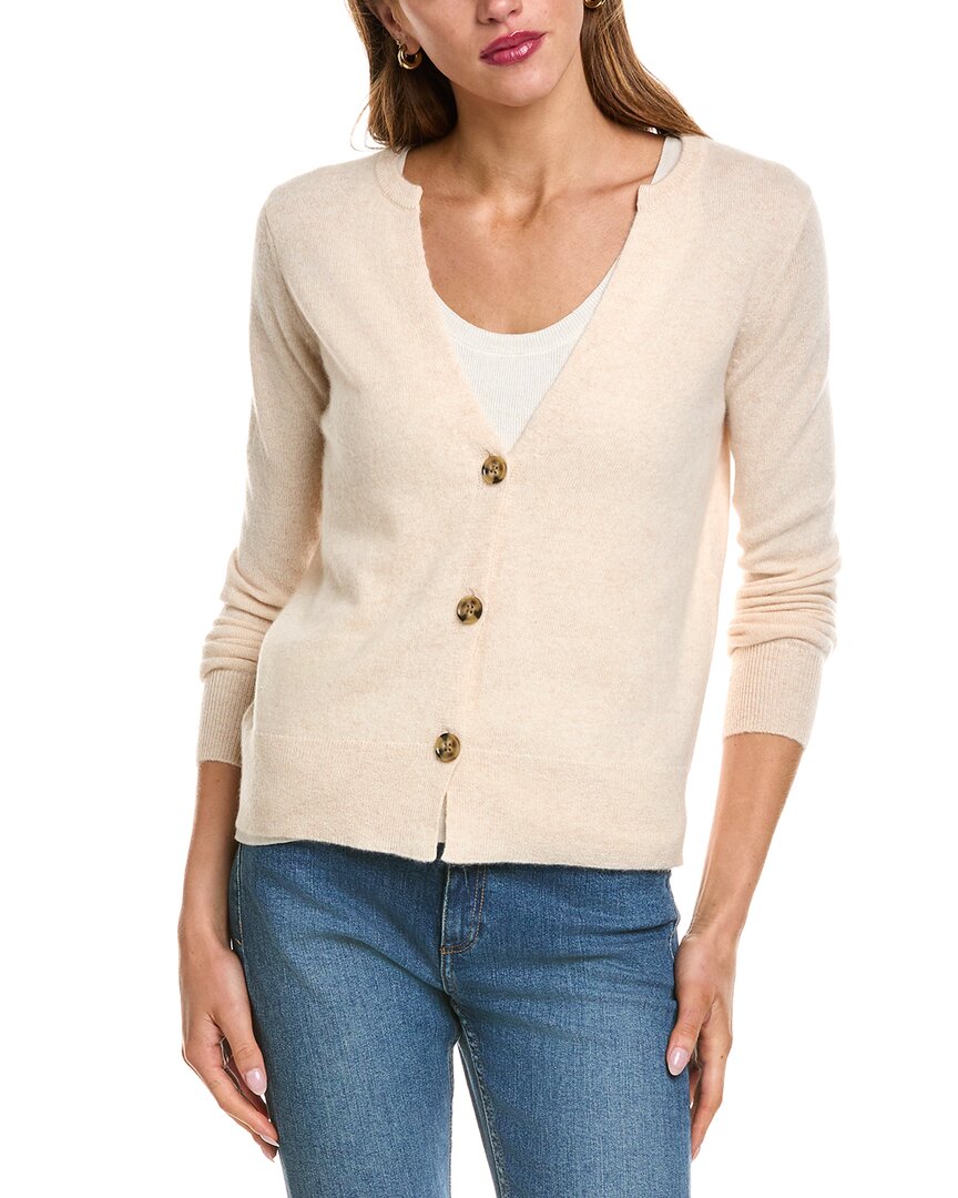 Philosophy Di Lorenzo Serafini Philosophy Split V-neck Cashmere Cardigan In White