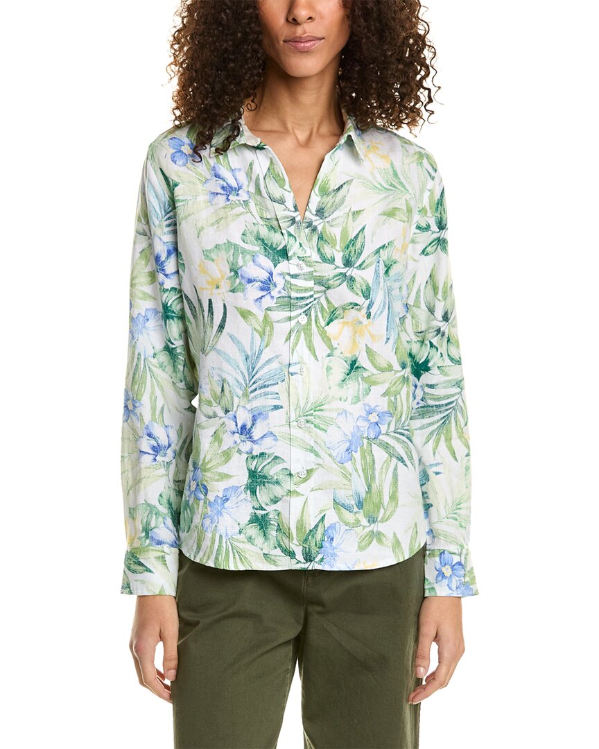 Tommy Bahama Tropical Retreat Linen Shirt In White