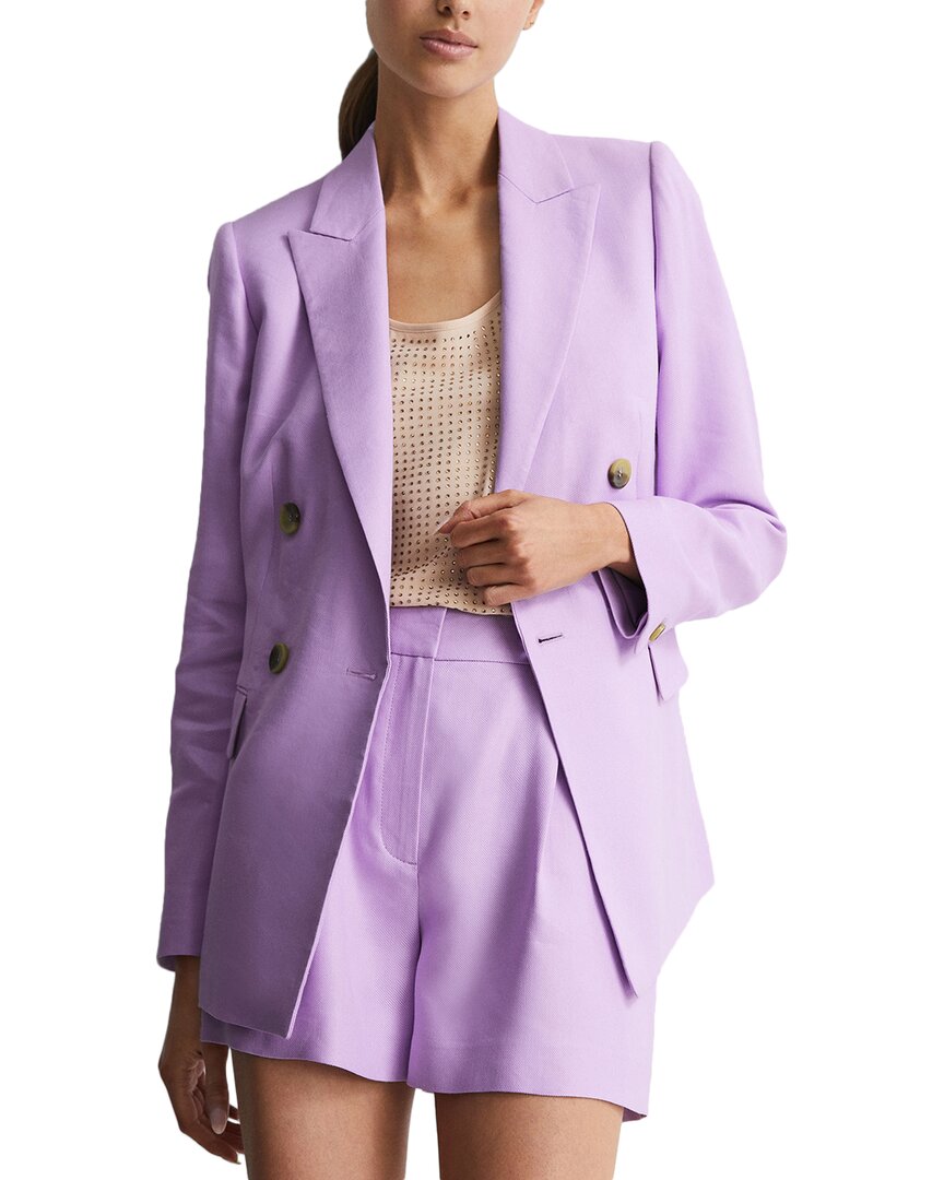 Reiss Hollie Linen-blend Blazer