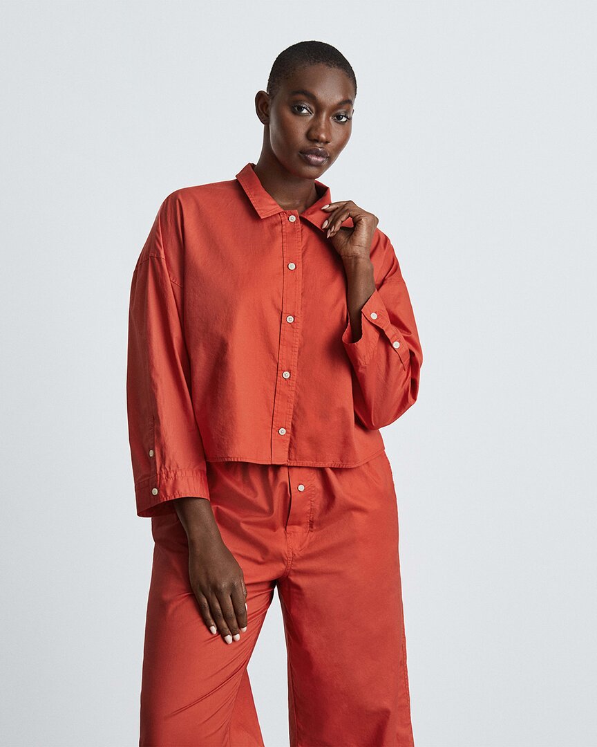 Everlane The Woven P.j. Top In Red