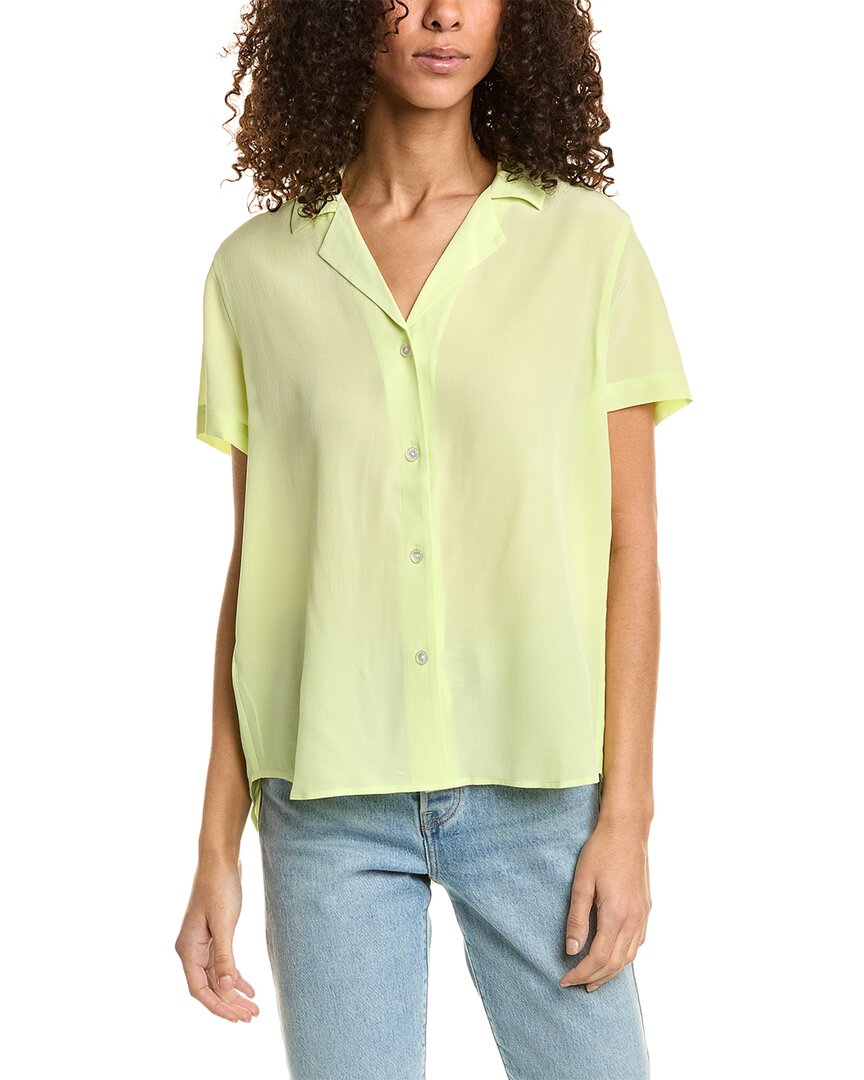 Shop Tommy Bahama Talulla Silk Shirt In Green