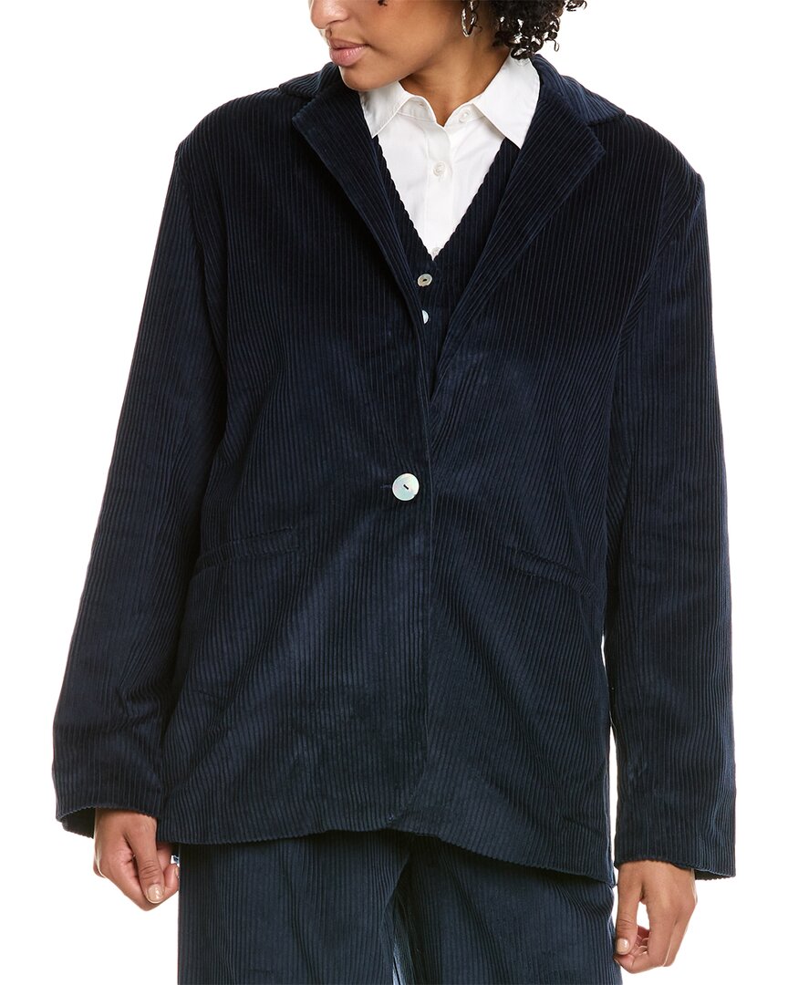 Donni . Cord Blazer In Blue