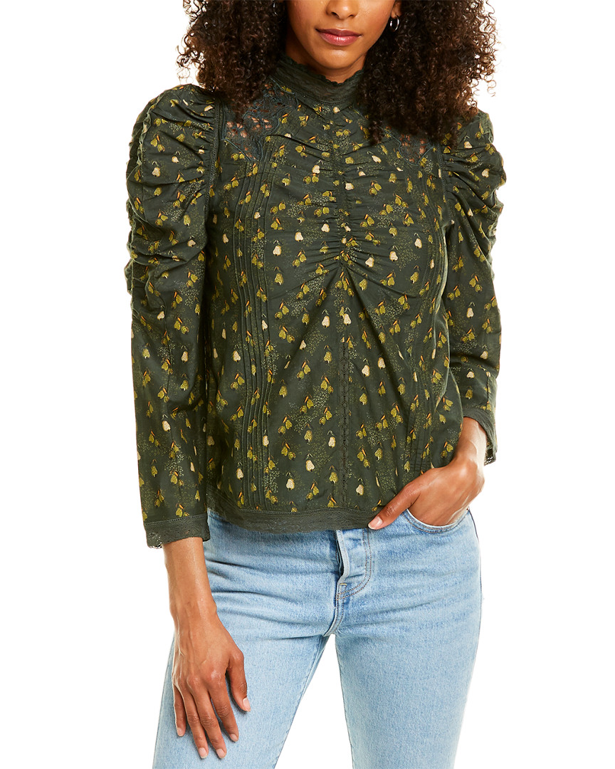 Image of Farm Rio Military Cashew Blouse