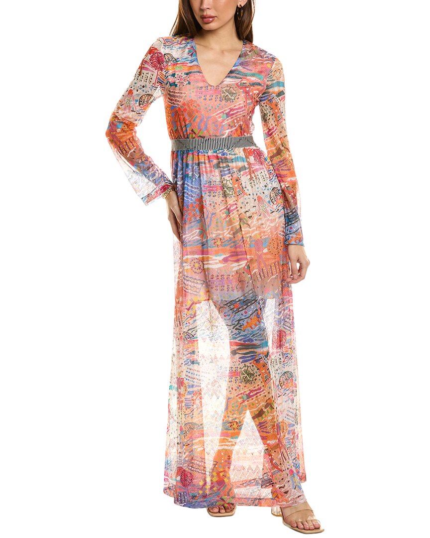 M Missoni Lace Maxi Dress In White