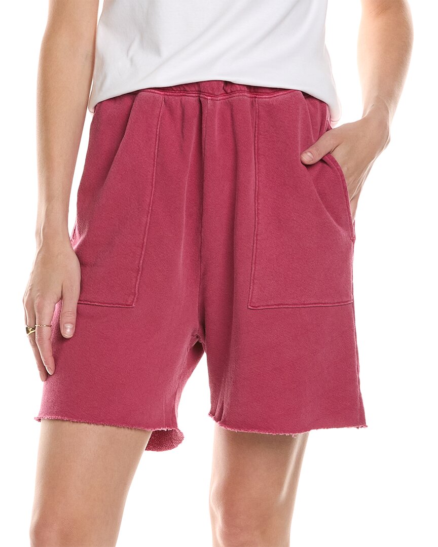 Shop The Great The Patch Pocket Sweatshort In Red