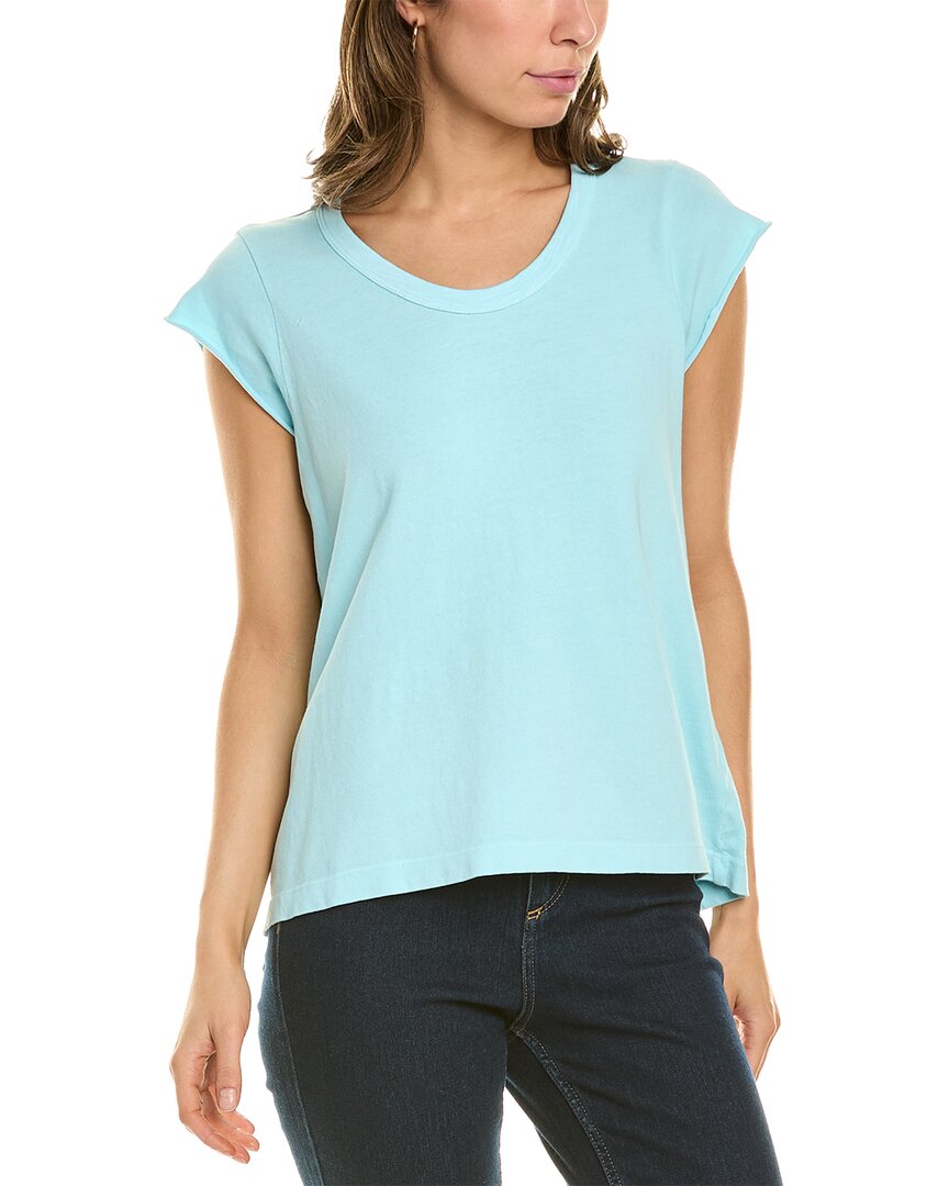 Shop Wilt Raw Soft Scoopy T-shirt In Blue