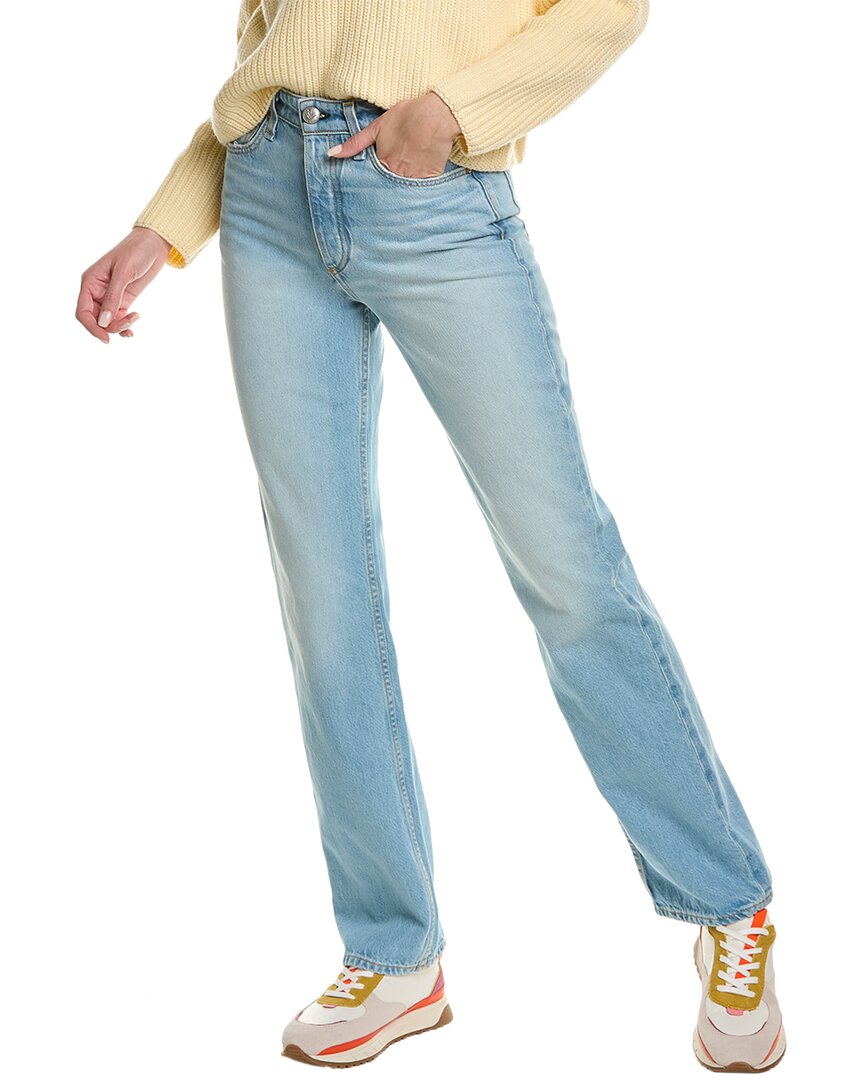 Rag & Bone Shea High-rise Relaxed Straight Combo Jeans In Blue