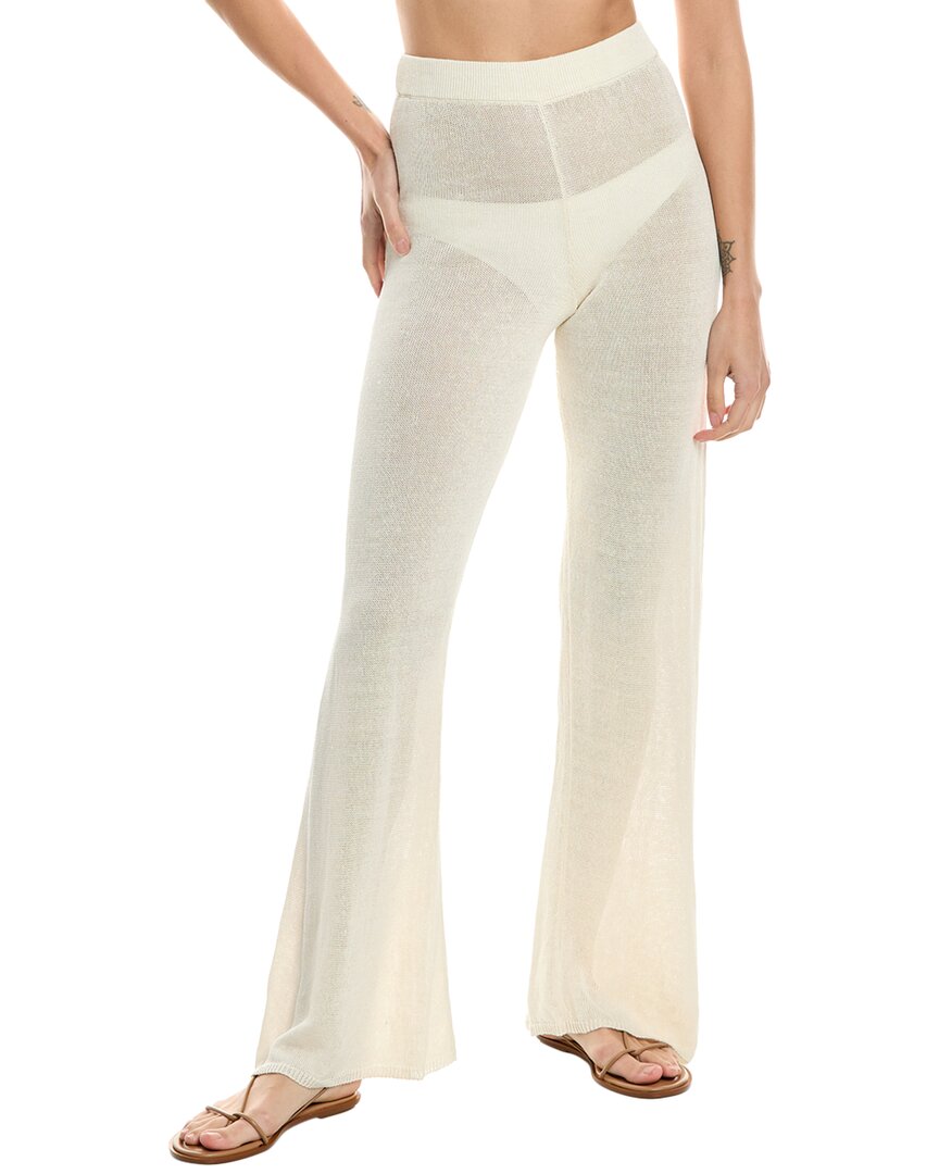 Solid & Striped X Sofia Richie Grainge The Faye Linen-blend Pant In White
