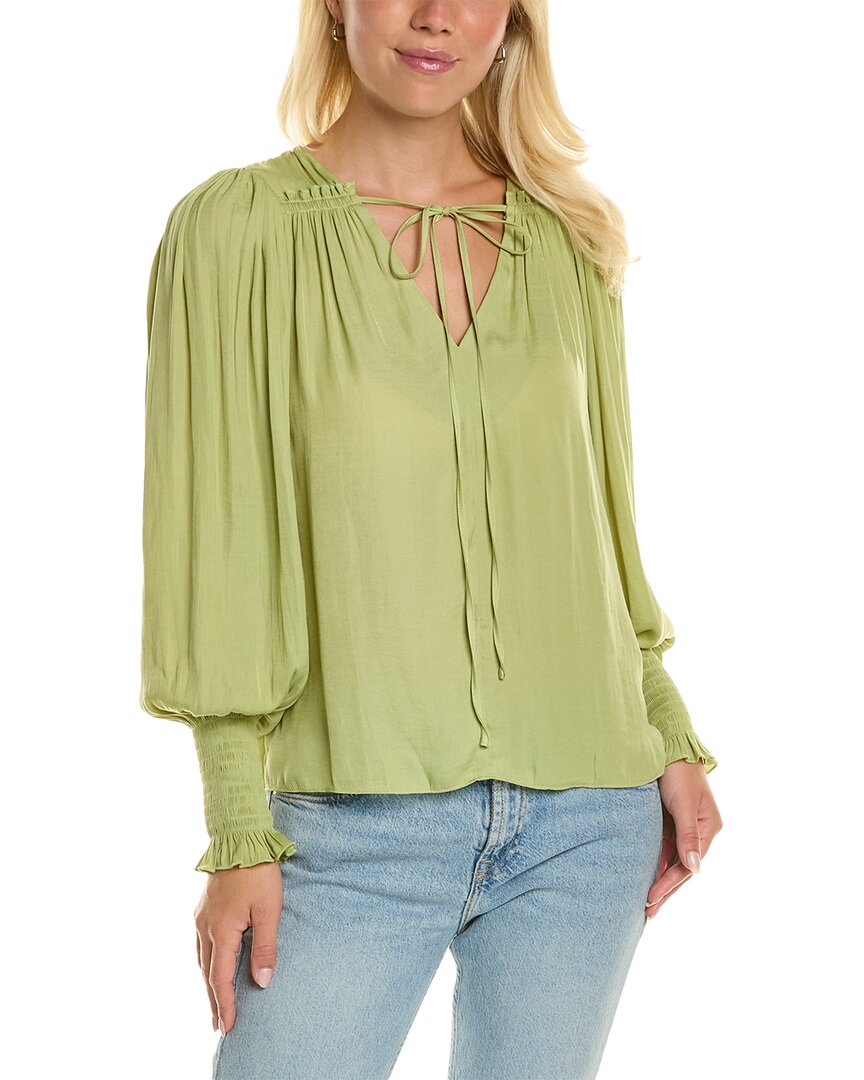 Rebecca Taylor Sateen Tie Top