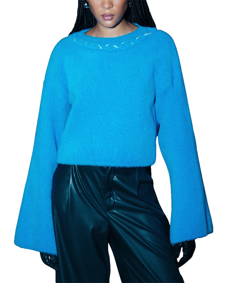 Shop Nocturne Embellished Knit Sweater