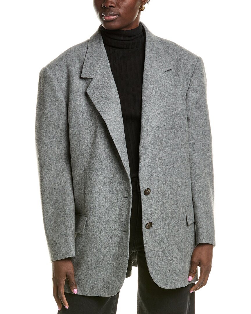 Michael Kors Tailored Single-breasted Blazer In Grey