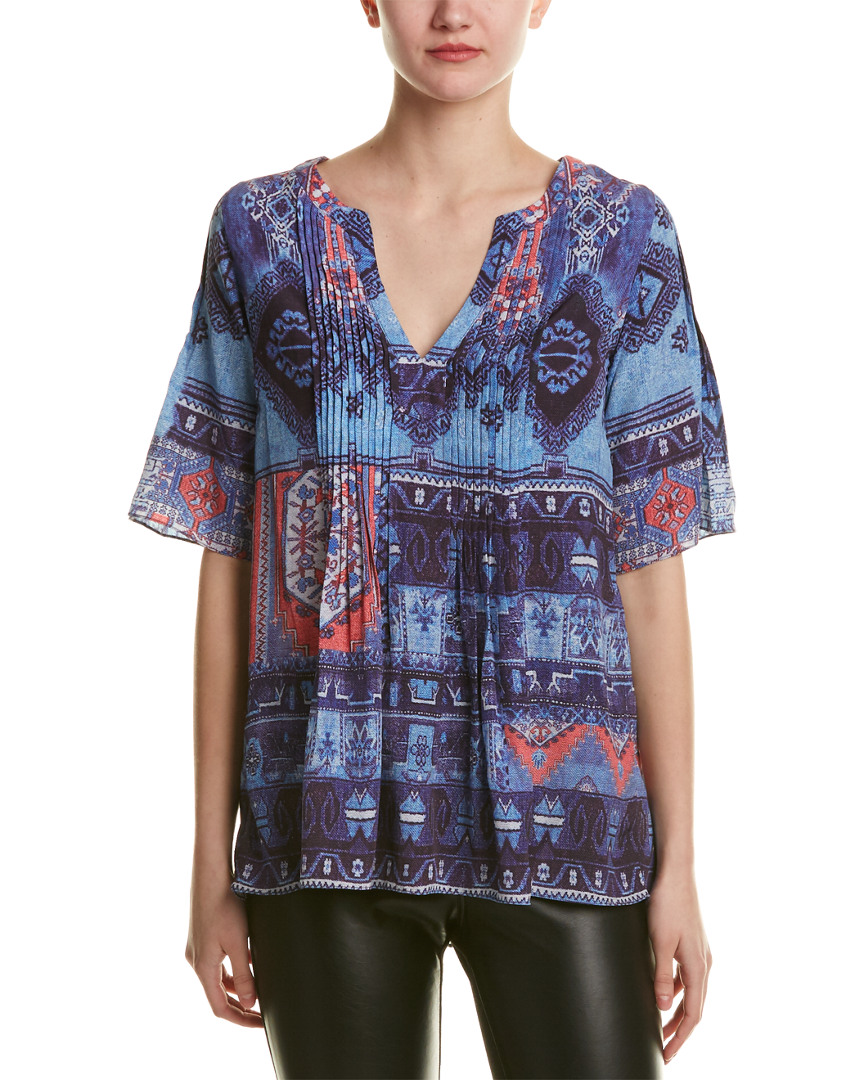 Image of Hemant & Nandita Pintuck Pleated Top