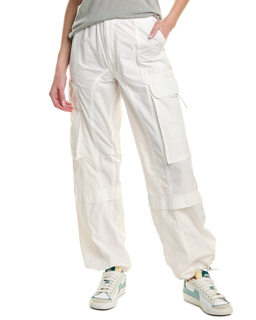 Allsaints Barbara Adjustable Cuffed Cargo Trousers In White