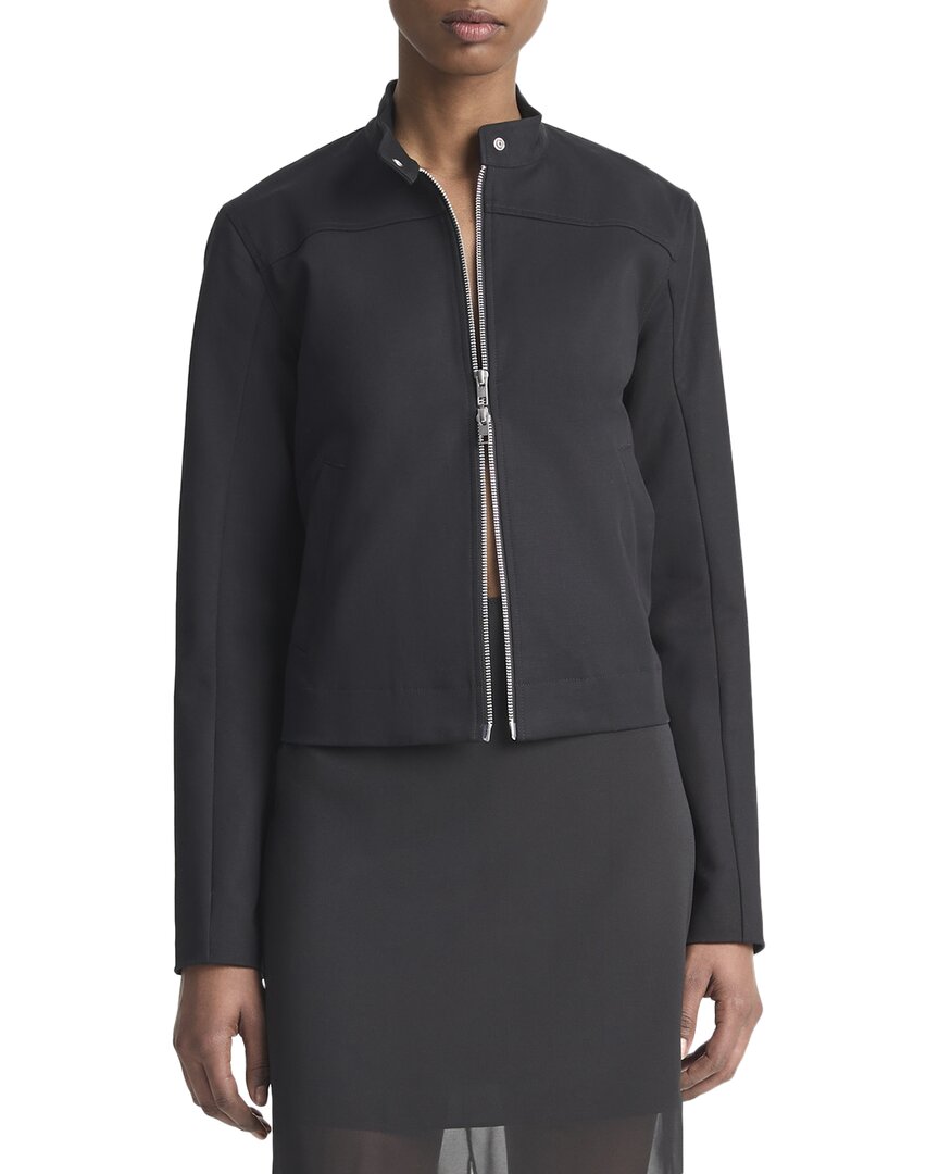 Vince Shrunken Motocross Jacket In Black