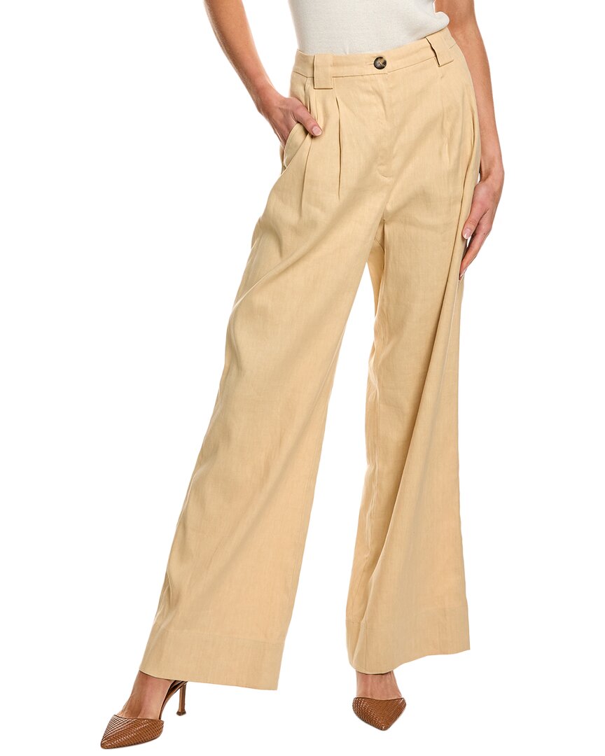 A.l.c . Tommy Ii Linen-blend Pant In Beige