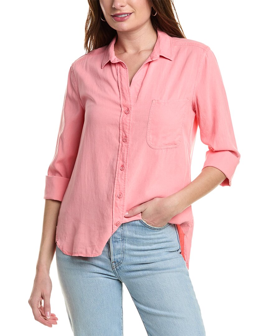 BELLA DAHL BELLA DAHL SHIRTTAIL BUTTON DOWN SHIRT