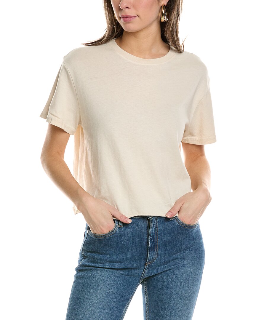 Shop Perfectwhitetee Cropped T-shirt In Beige