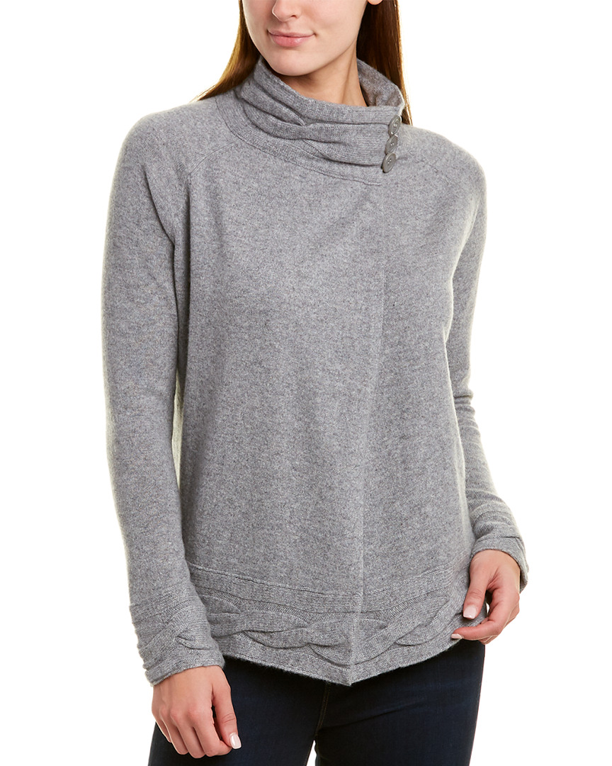 Kier + J Cashmere Sweater Women's Grey S | eBay