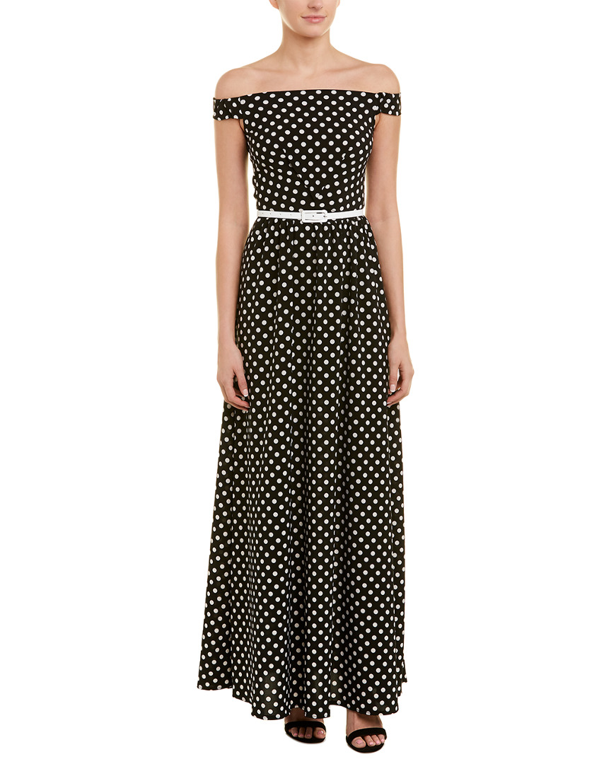 Agata Webers Silk-blend Maxi Dress In Black