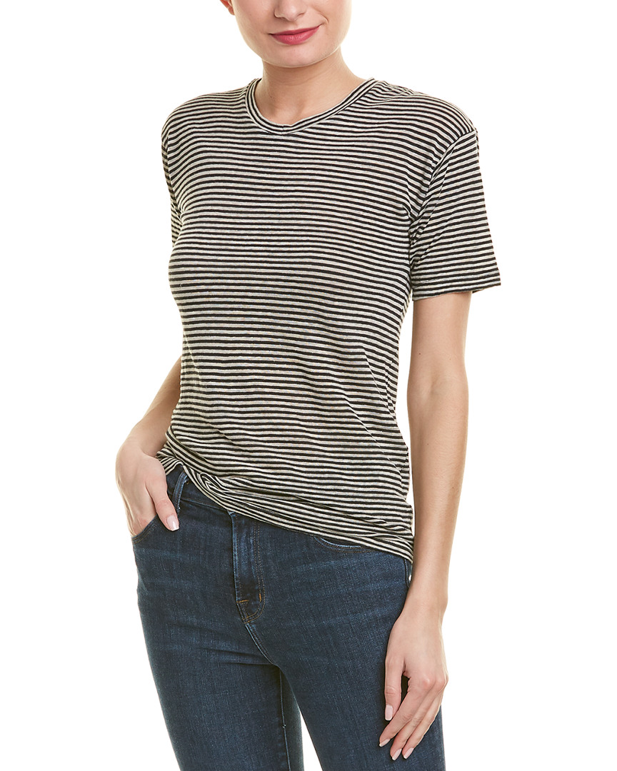 Etoile Isabel Marant Leon Striped Linen And Cotton-Blend T-Shirt Women ...