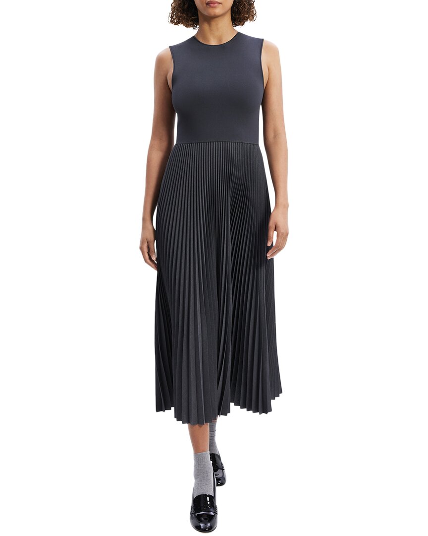Theory Pleated Midi Dress