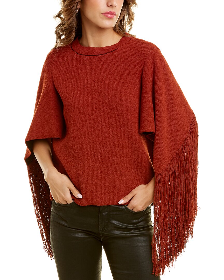 Shop Proenza Schouler Cape Sleeve Sweater In Red