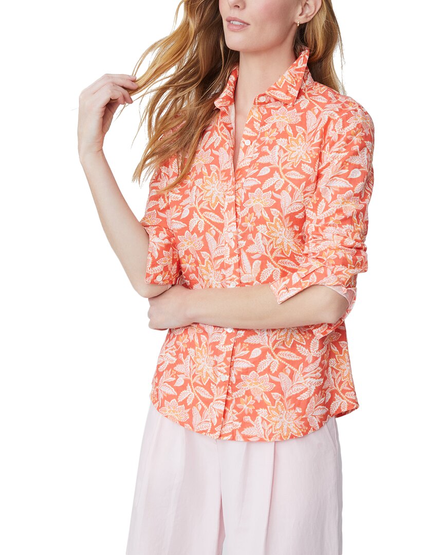 J.mclaughlin Lois Linen-blend Blouse