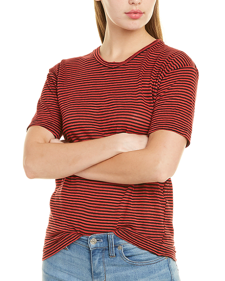 Image of Etoile Isabel Marant Leon Striped Linen And Cotton-Blend T-Shirt