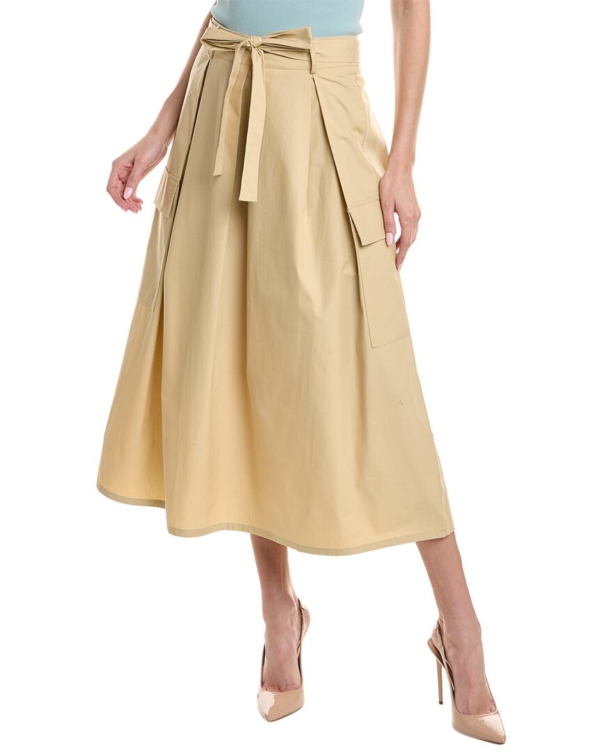 Vince Camuto Cargo Midi Skirt In Brown