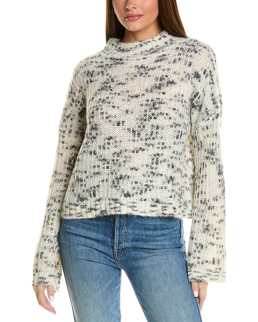 Shop Bella Dahl Mockneck Wool-blend Sweater In Black