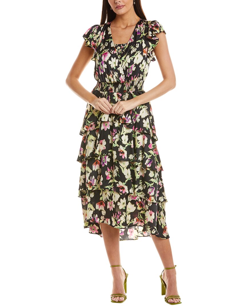 VINCE CAMUTO VINCE CAMUTO FLUTTER SLEEVE SURPLICE MAXI DRESS
