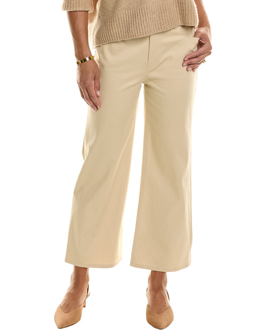 Elie Tahari Wide Leg Pant In Beige