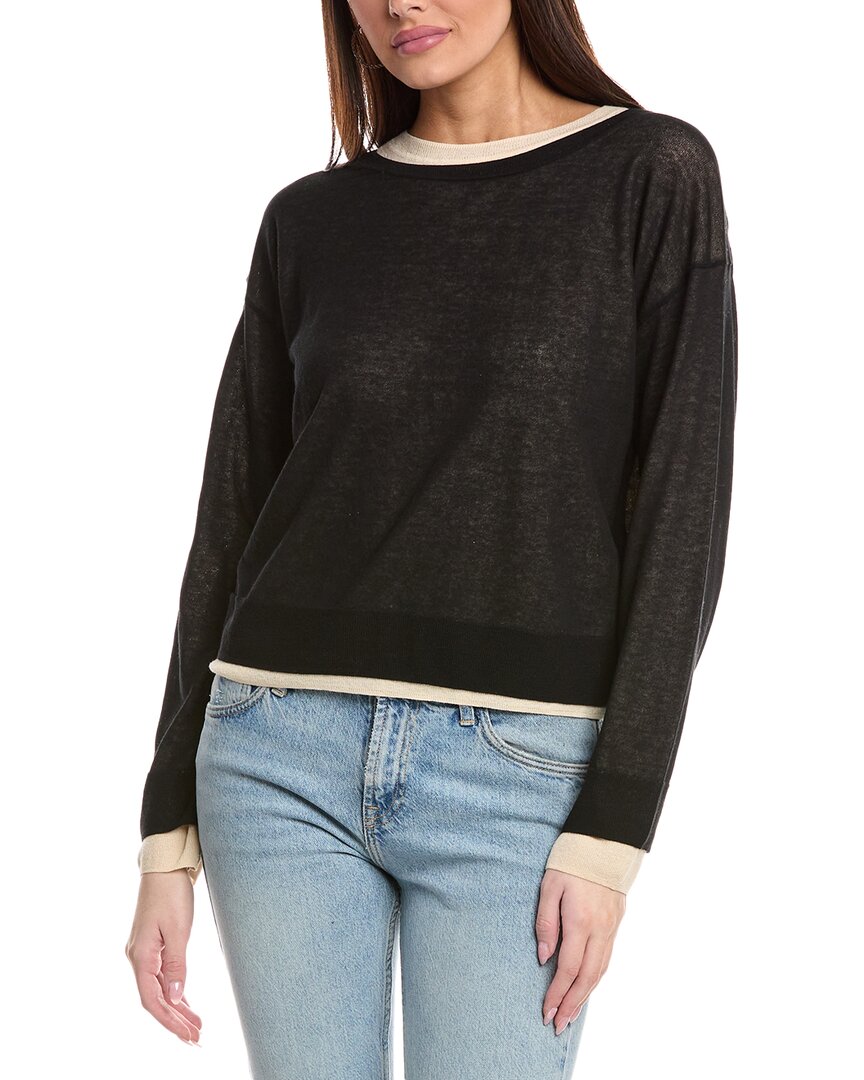 VINCE VINCE DOUBLE LAYER SWEATER