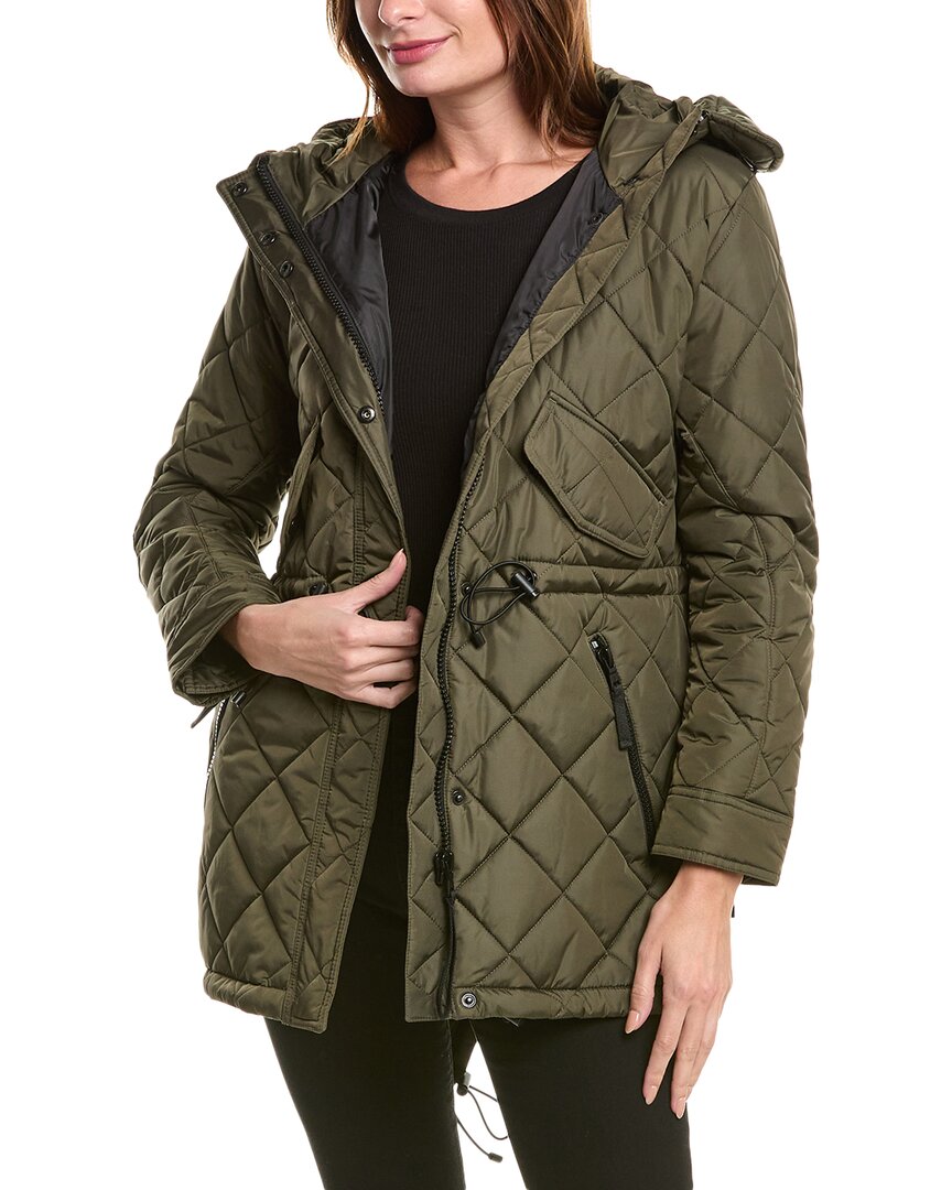 S13 Delancey Quilted Parka In Military