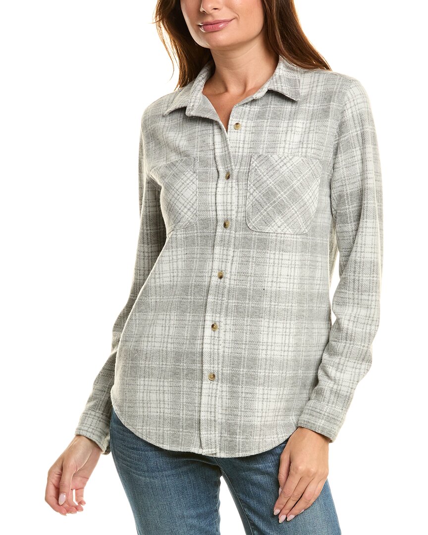 BEACHLUNCHLOUNGE BEACHLUNCHLOUNGE SALLY BRUSHED FLANNEL SHIRT 