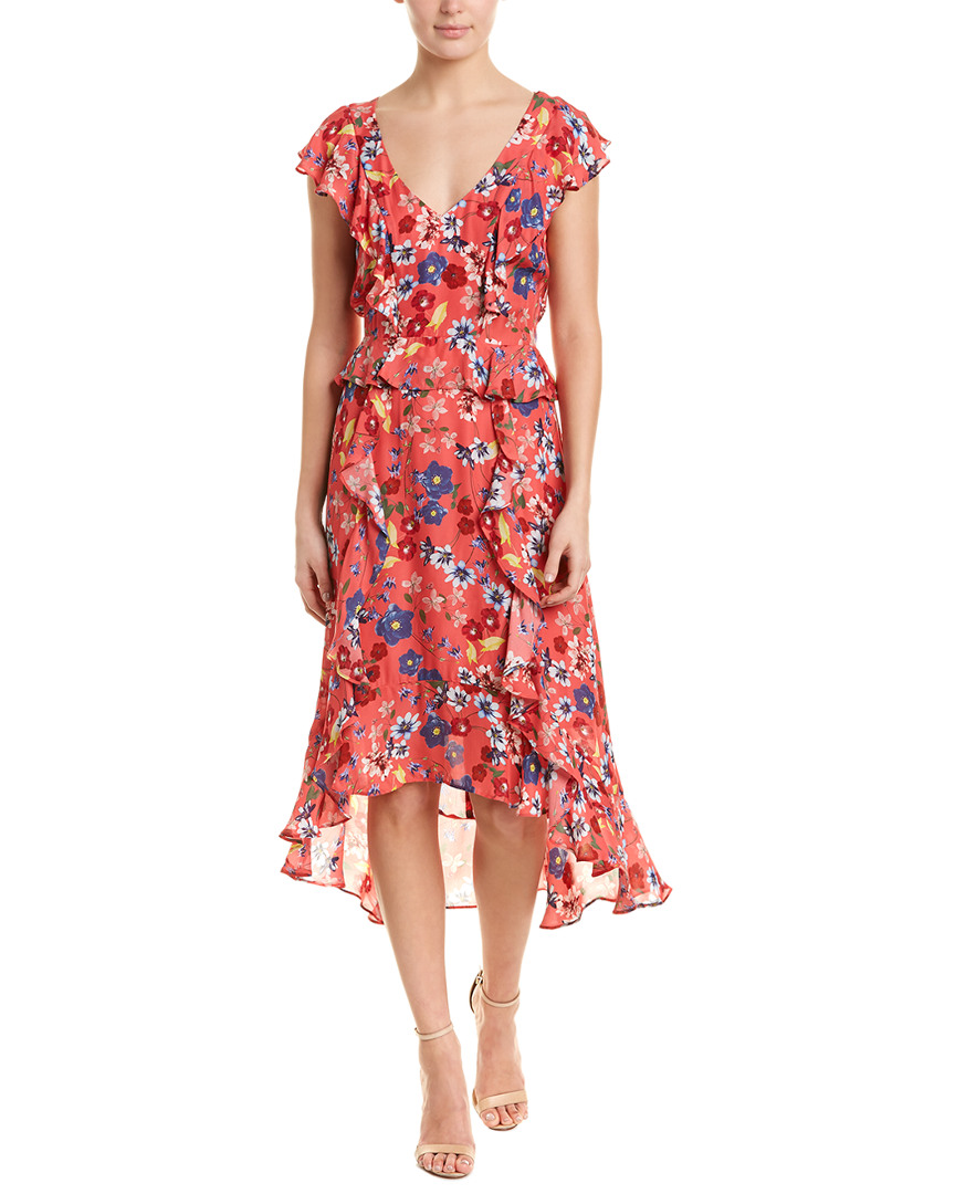 Image of Parker Annabel Silk-Blend Maxi Dress