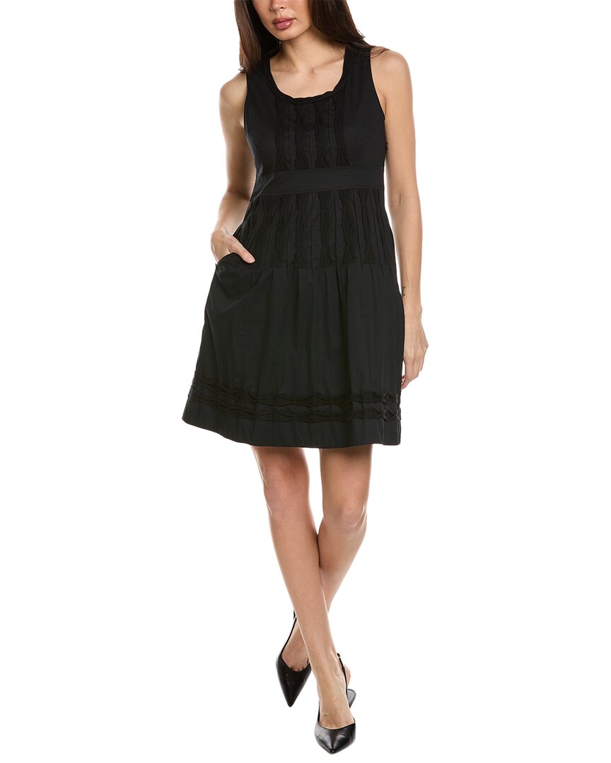 Frances Valentine Ribbon A-line Dress In Black