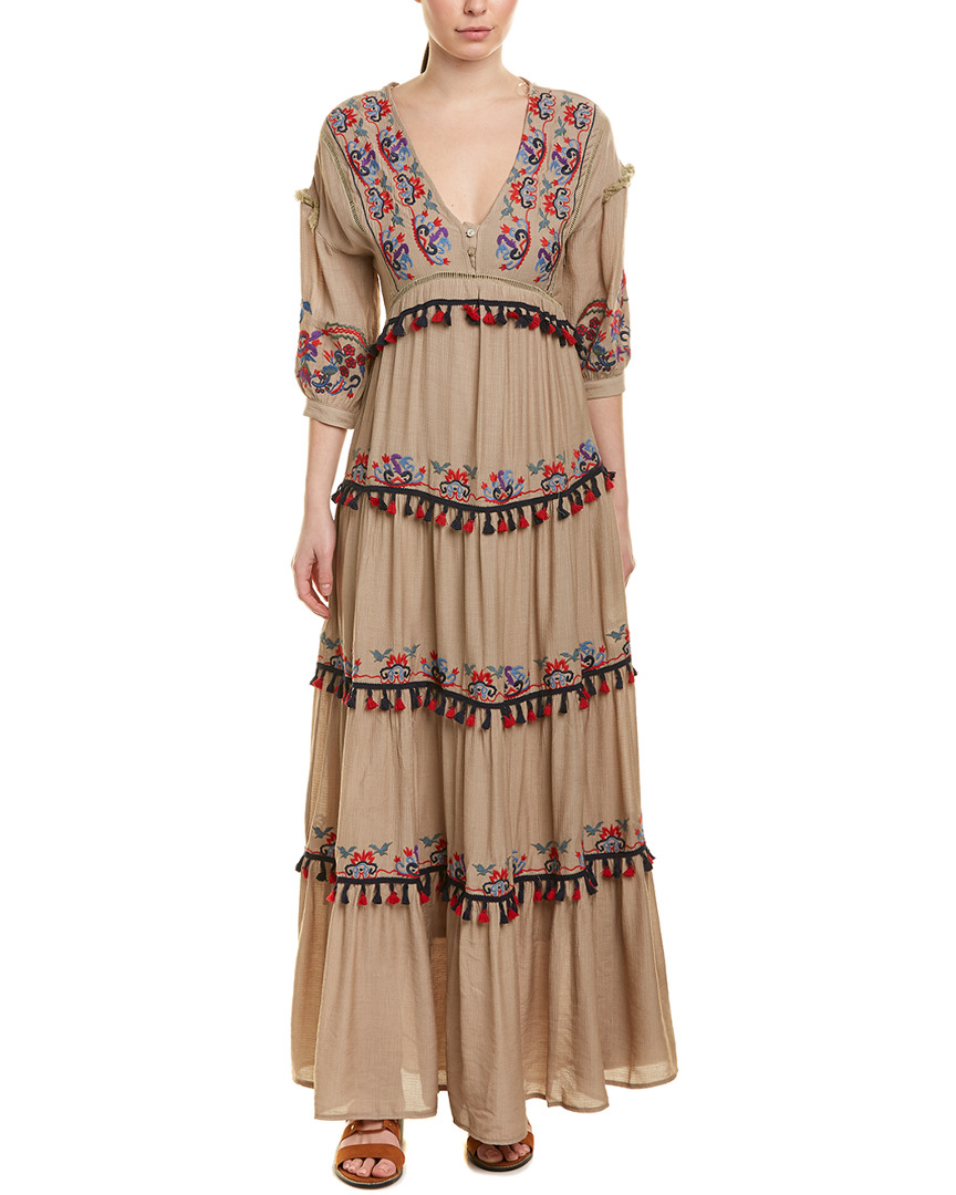 Image of L'ATISTE Embroidered Maxi Dress