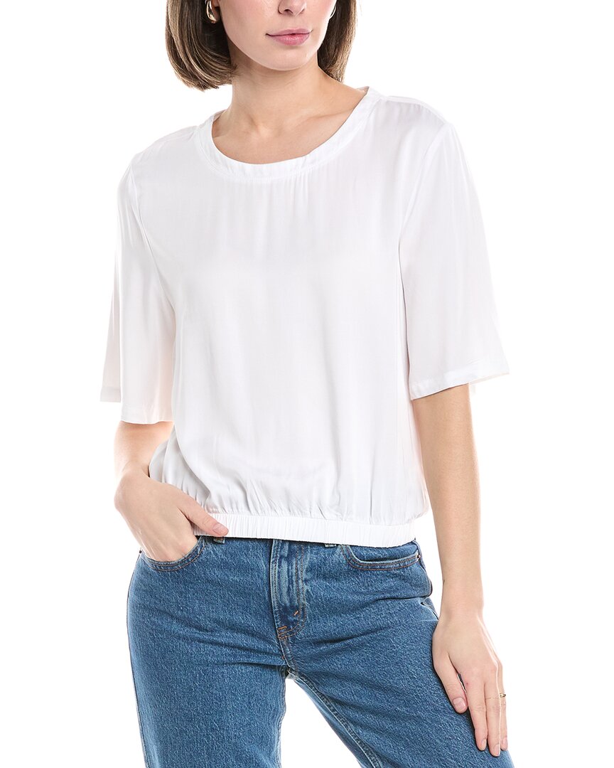 Shop Bella Dahl Elastic Waist Top In White