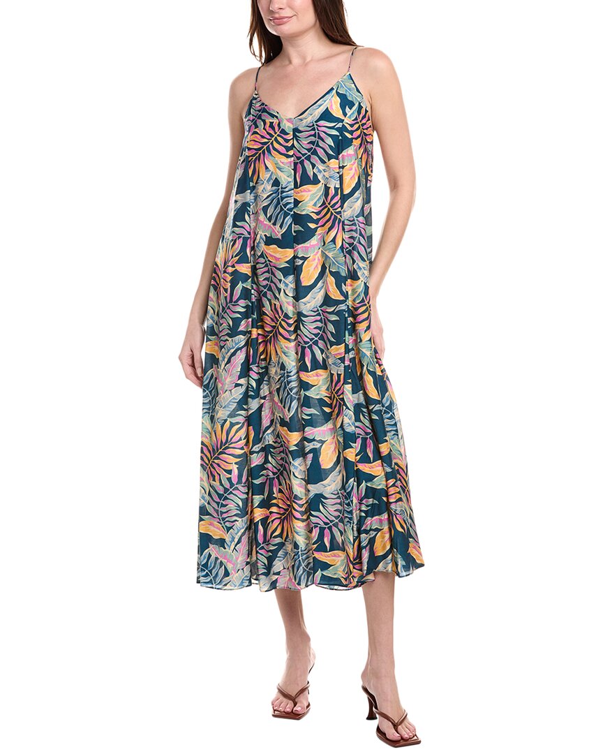 Monte And Lou Huahine Silk-blend Sundress In Multi